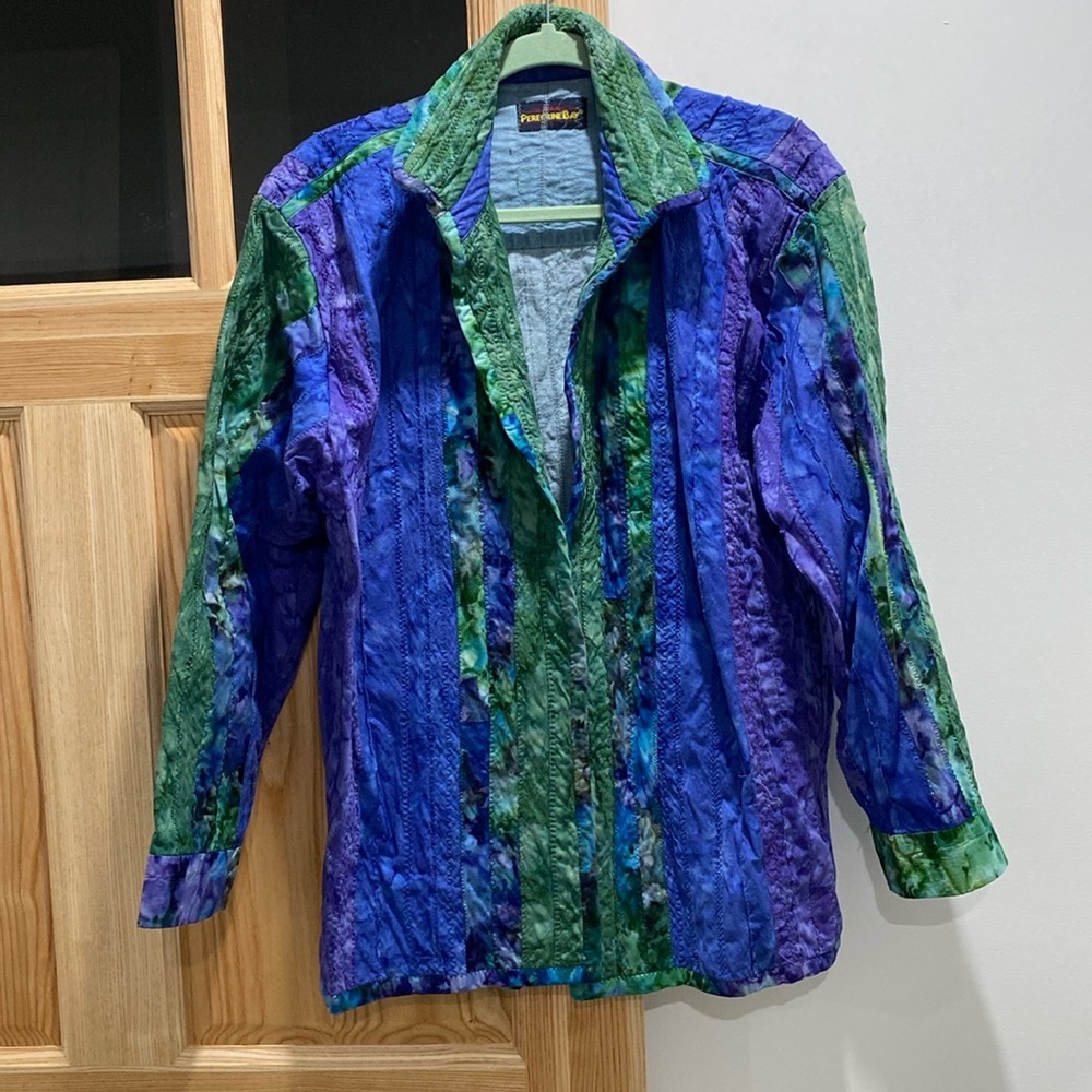 Vintage Hand Upcycled Quilted Jacket